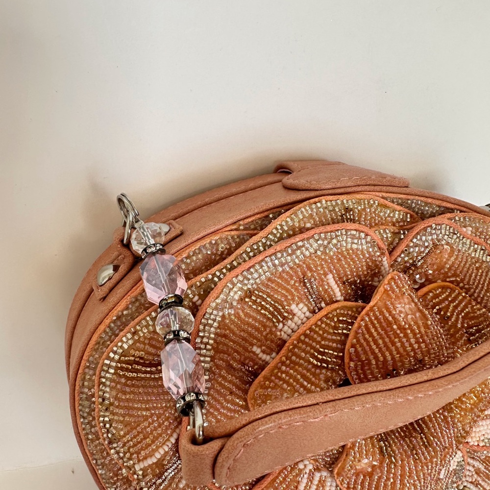 ECU! Mary Frances Pink Petals Evening Bag - Picture 2 of 7